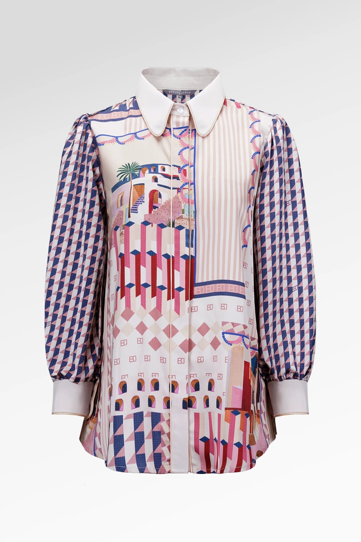 Dreamscape Binding Shirt - Riviera