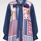 Dreamscape Bow Shirt - Malibu