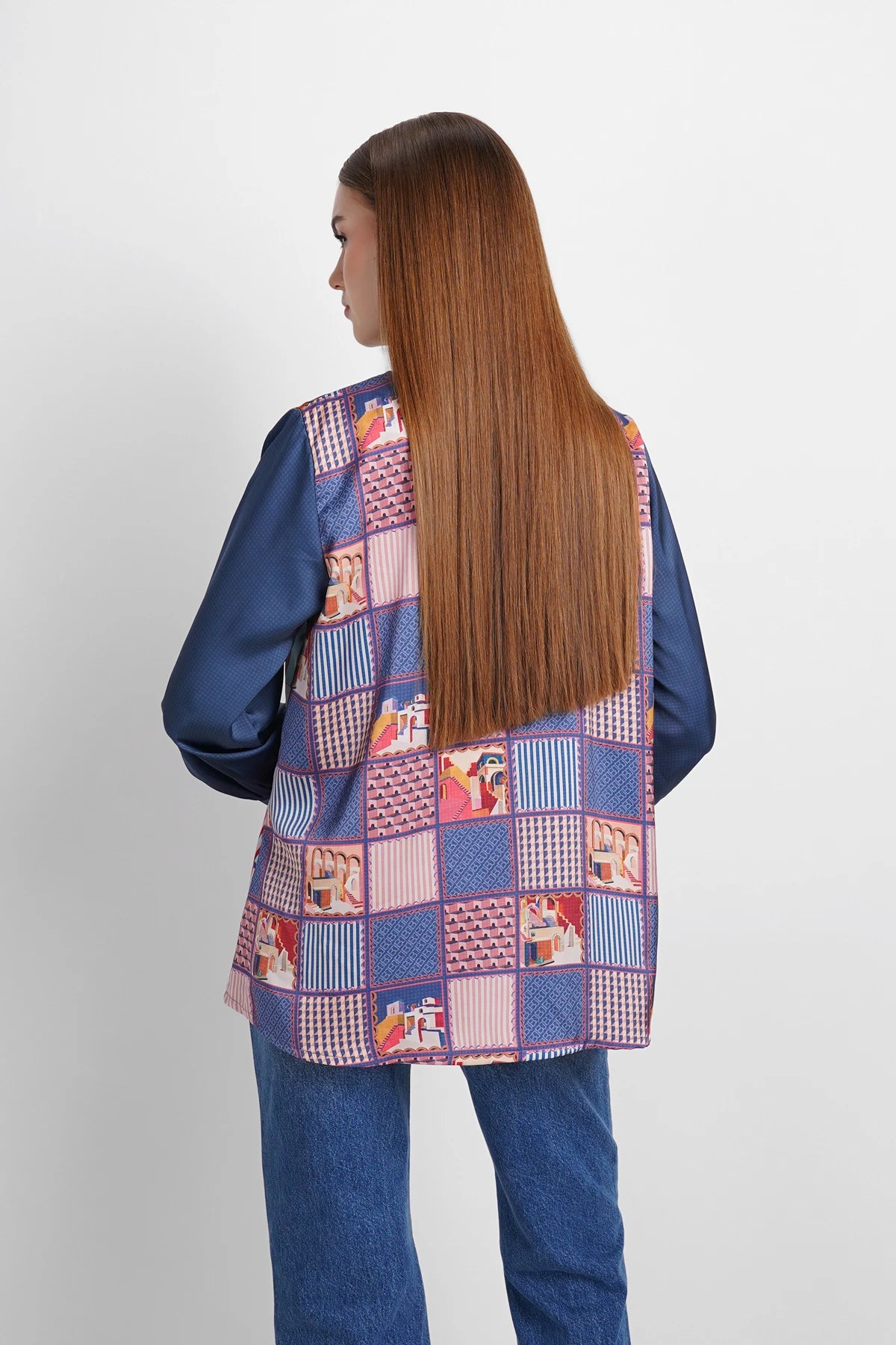 Dreamscape Bow Shirt - Malibu