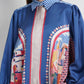 Dreamscape Godet Tunic Shirt - Malibu