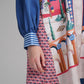 Dreamscape Godet Tunic Shirt - Malibu