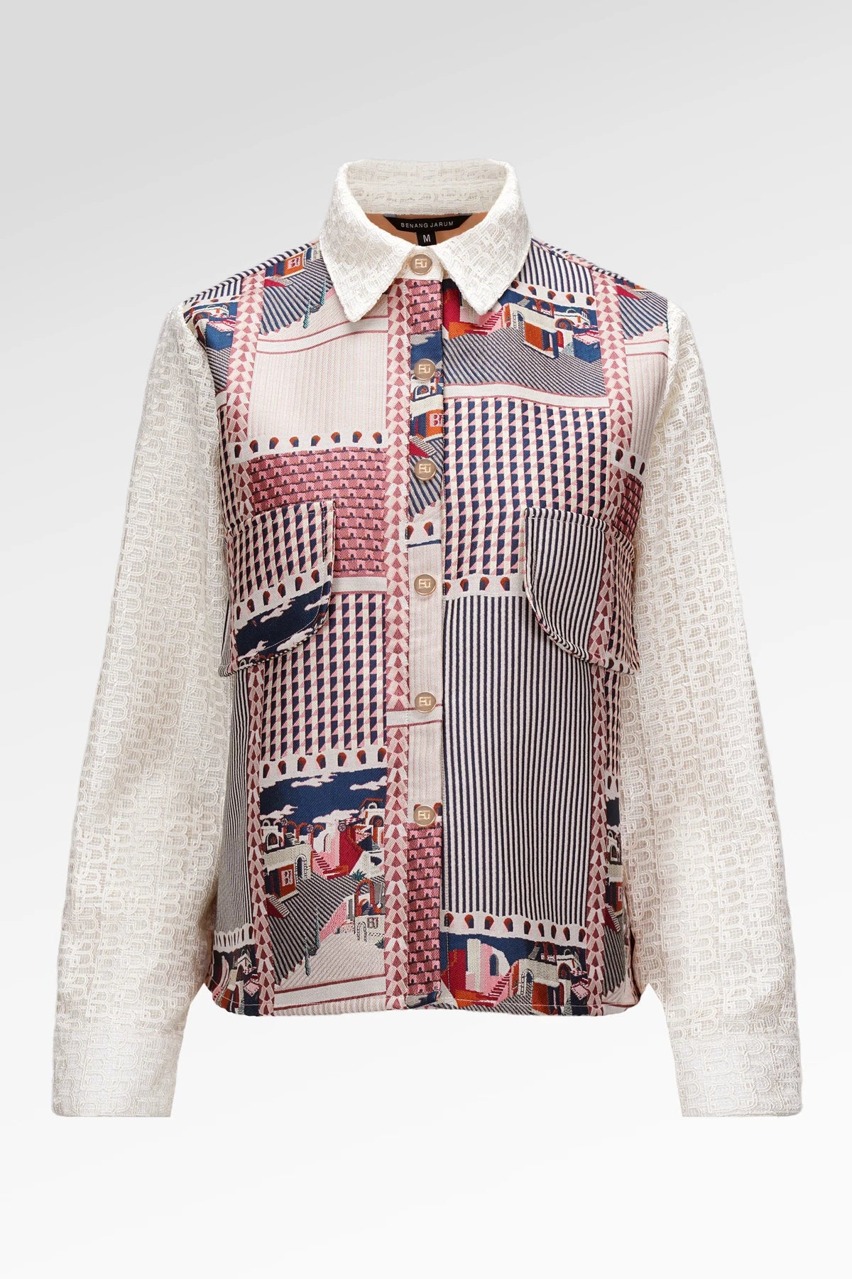 Dreamscape Lace Jacquard Outer - Monaco