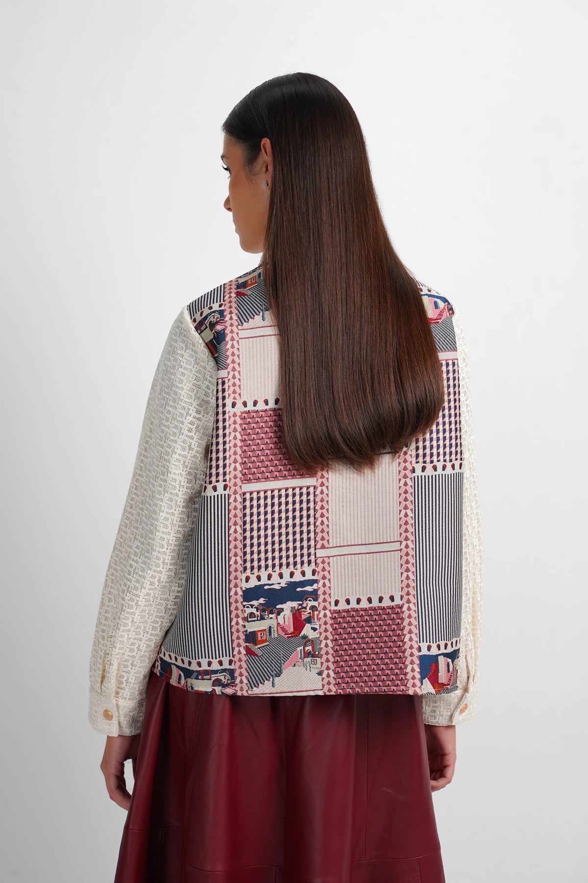 Dreamscape Lace Jacquard Outer - Monaco