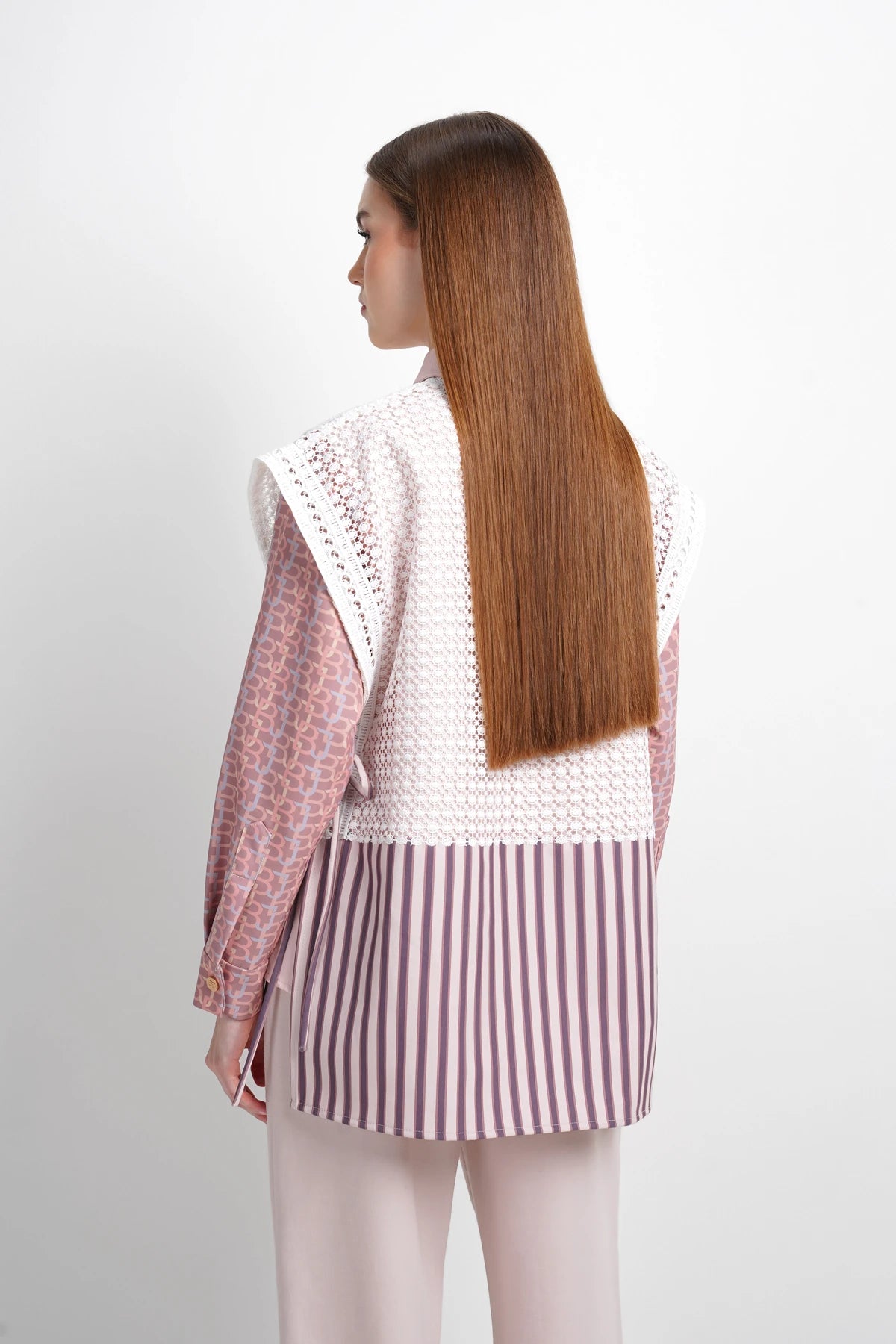 Dreamscape Lace Vest Shirt - Rivera