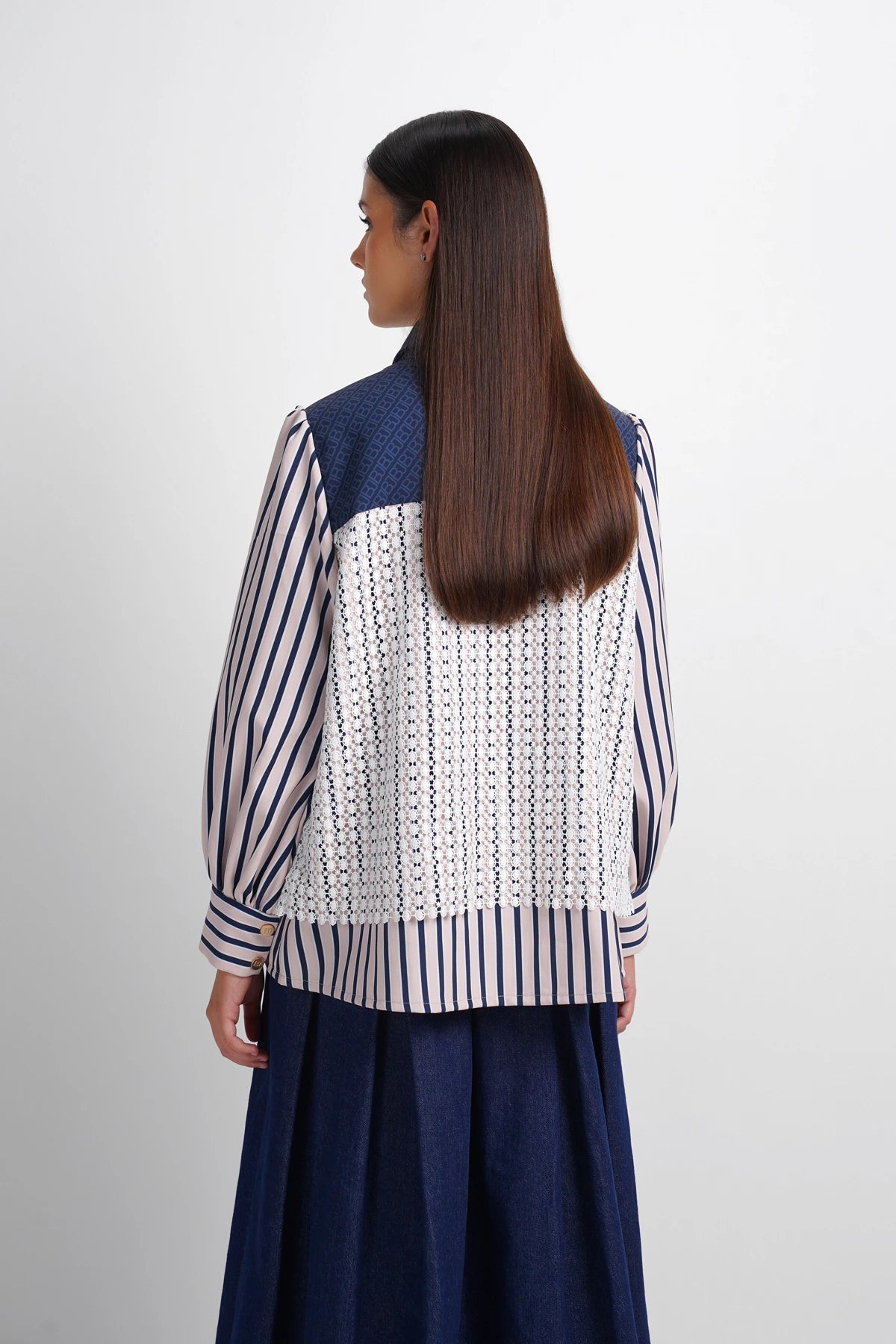 Dreamscape Layered Lace Shirt - Malibu