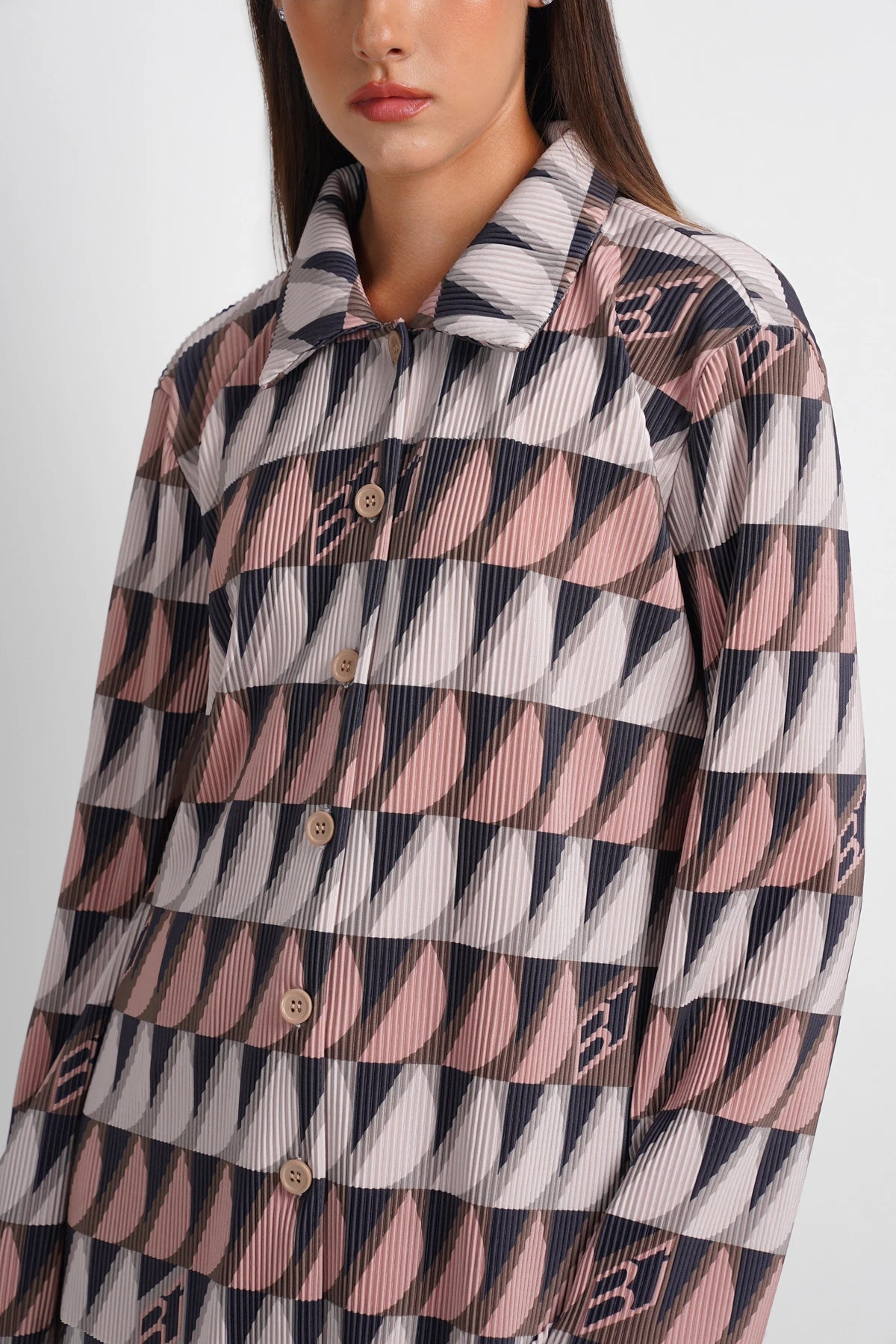 Dreamscape Pleated Basic Shirt - Como