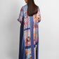 Dreamscape Pleated Shirt Dress - Malibu