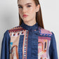 Dreamscape Ruffle Shirt - Malibu