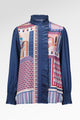 Dreamscape Ruffle Shirt - Malibu
