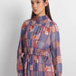 Dreamscape Smocked Sheer Dress - Malibu