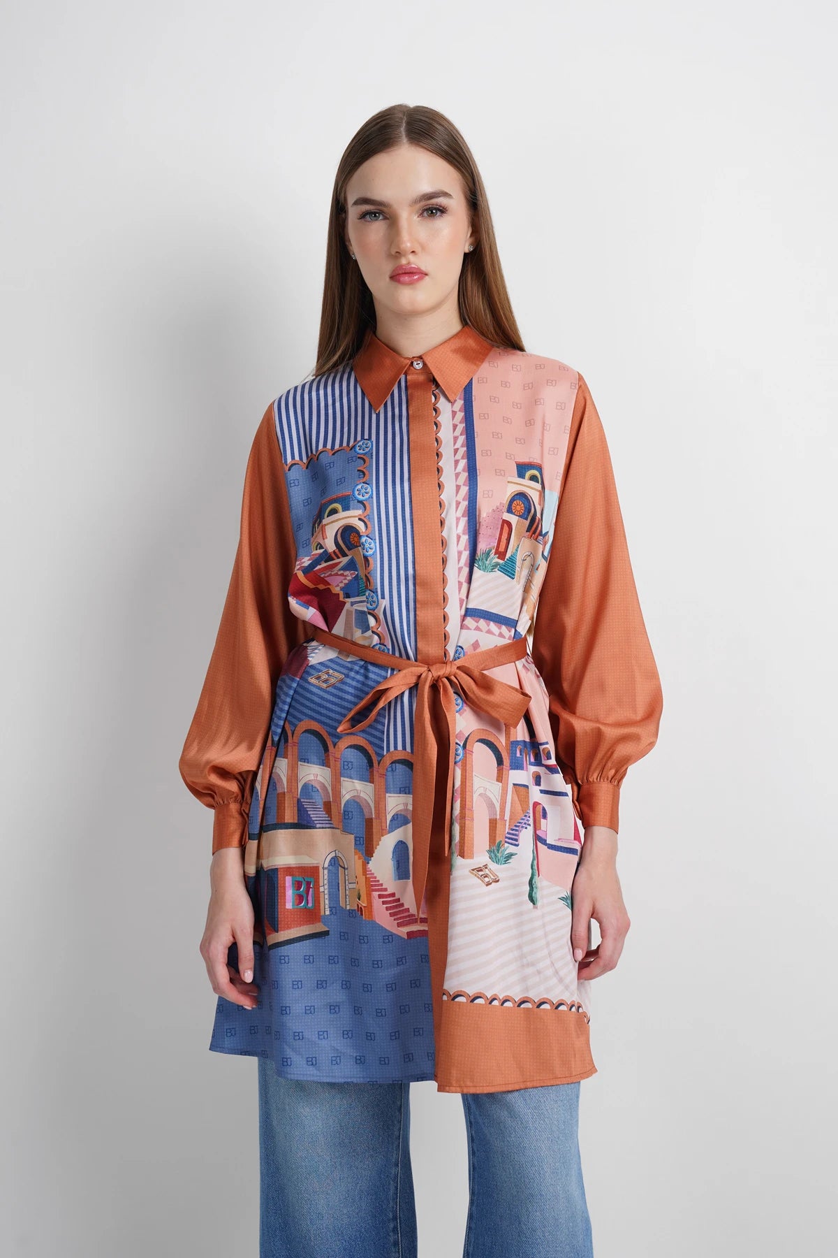 Dreamscape Tunic Shirt - Monaco