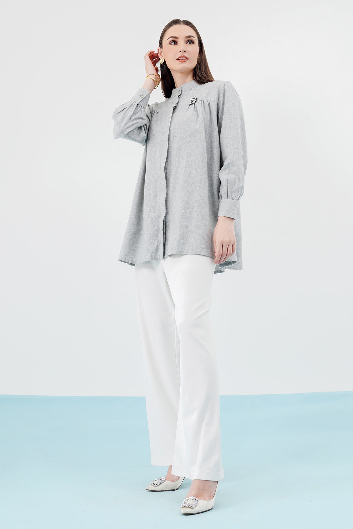 Zaline Shirt - Light Grey
