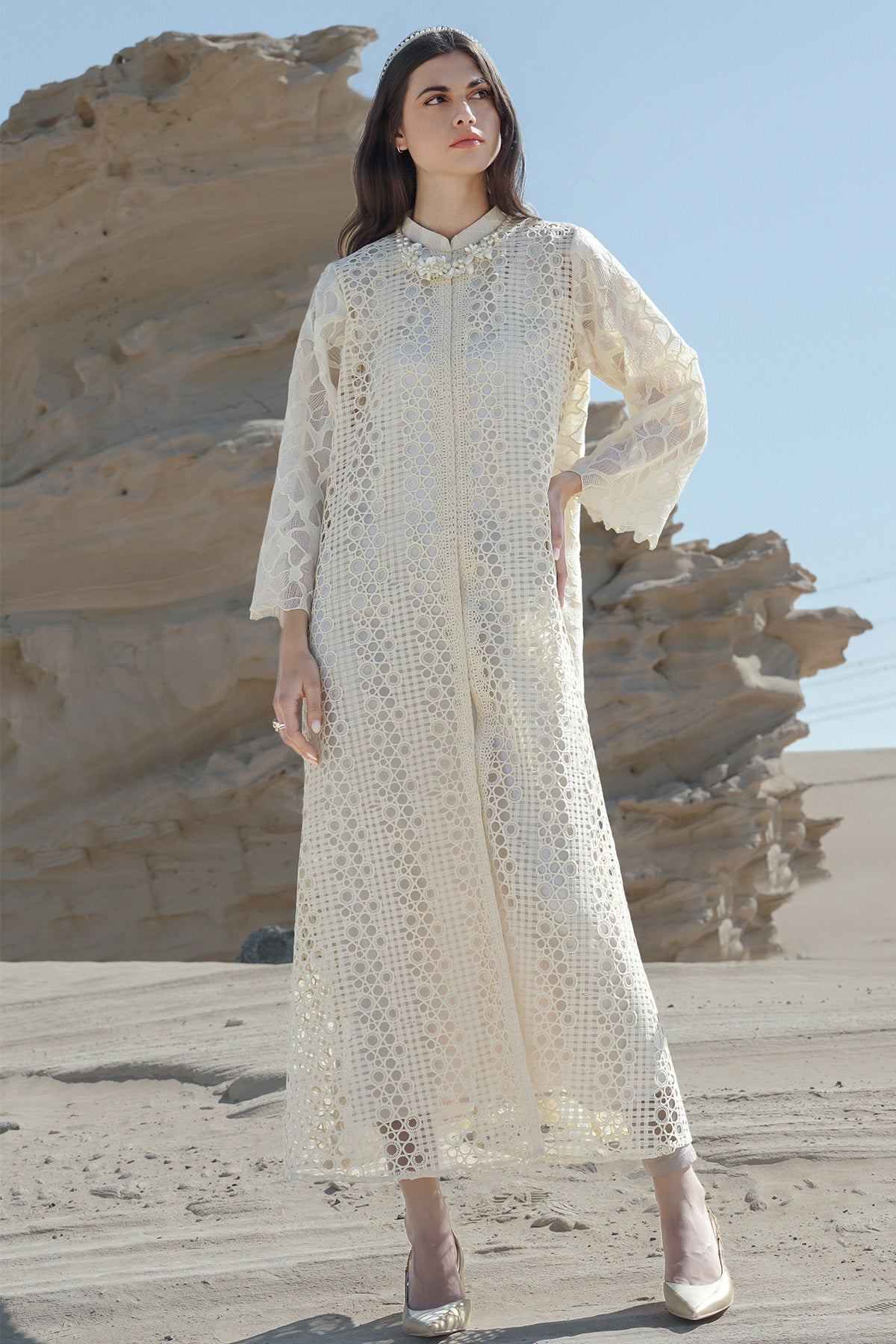 Alesha Shirt Dress - Cream