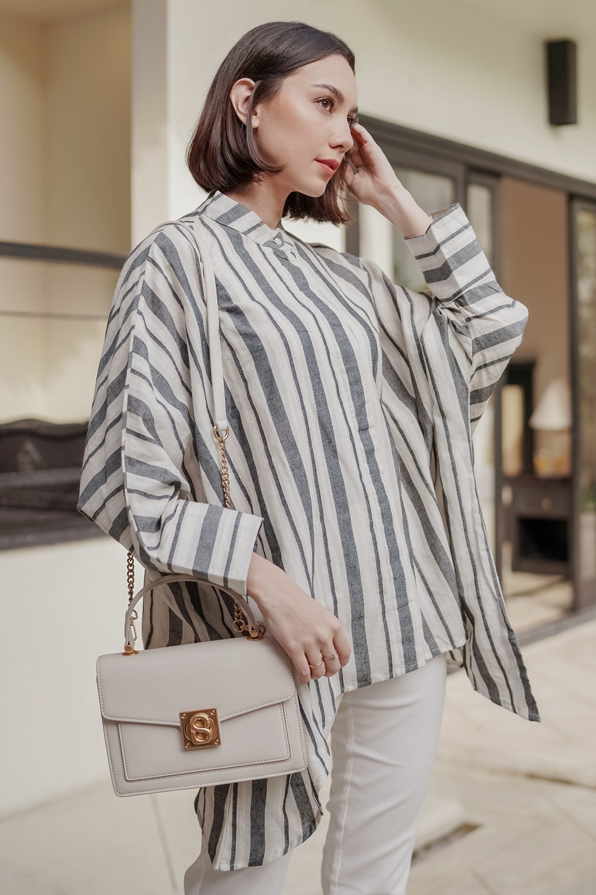Oslo Shirt - Grey Stripes