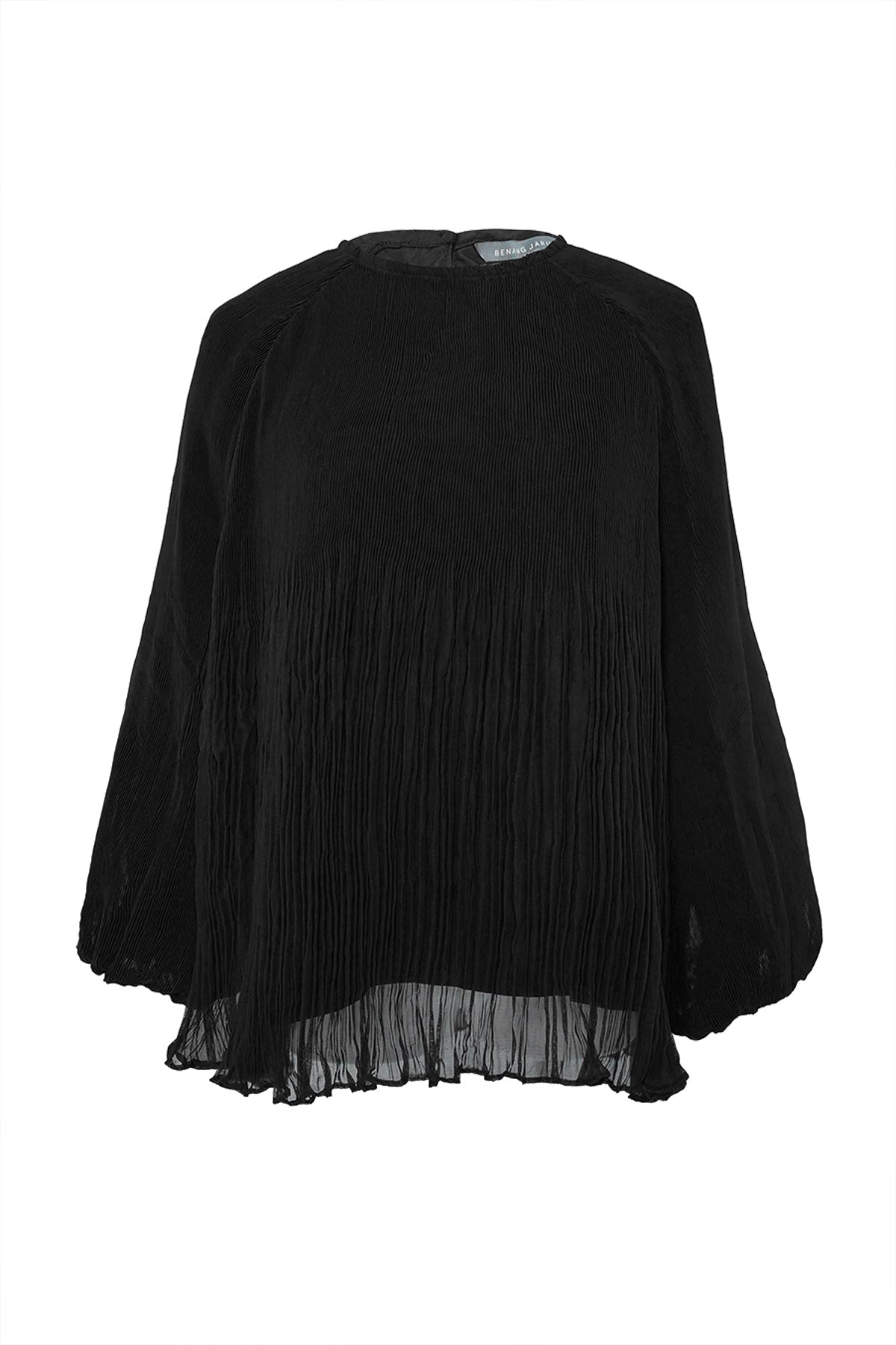 Ciara Pleated Blouse - Black