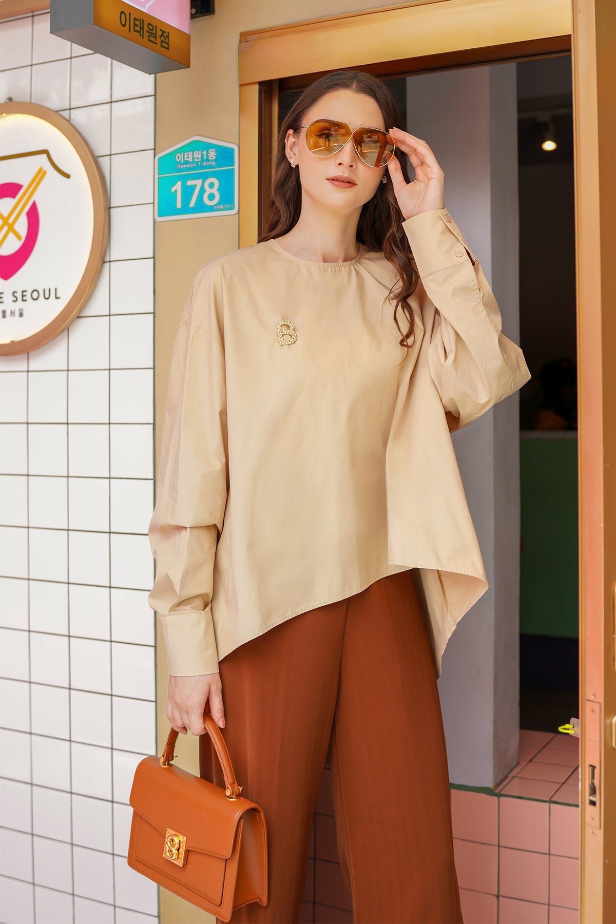 Leah Blouse - Beige