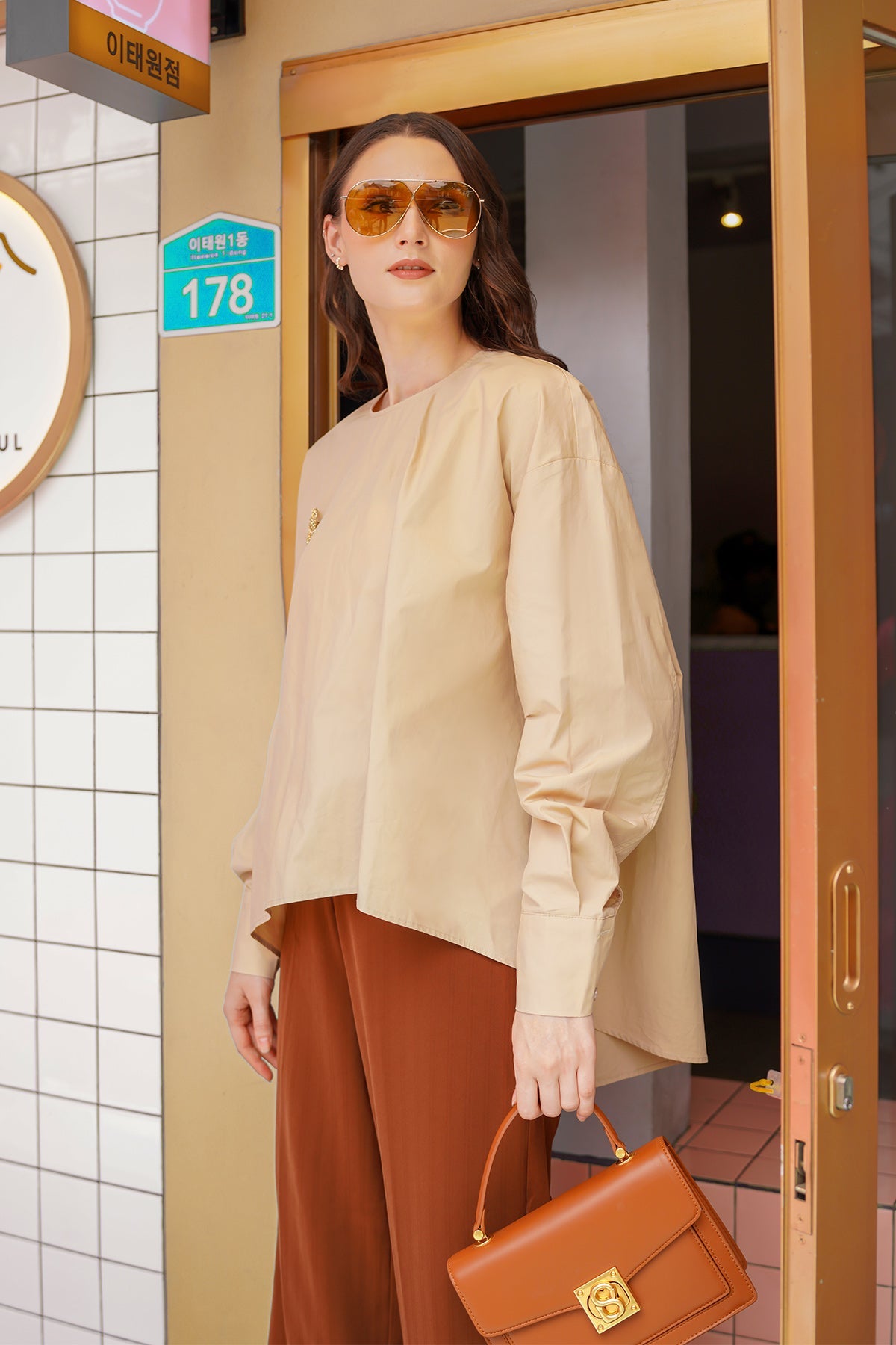 Leah Blouse - Beige