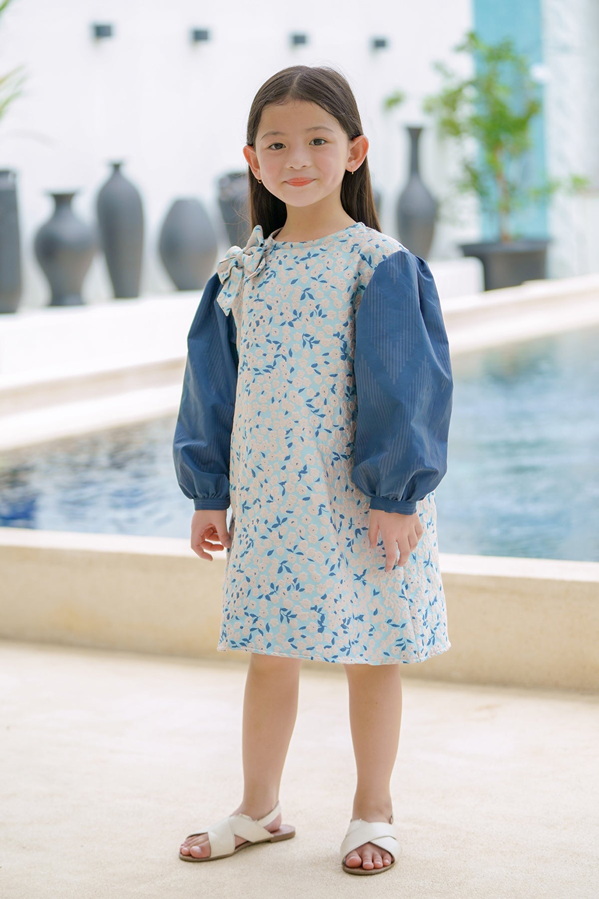 Cera Dress For Kids - Blue
