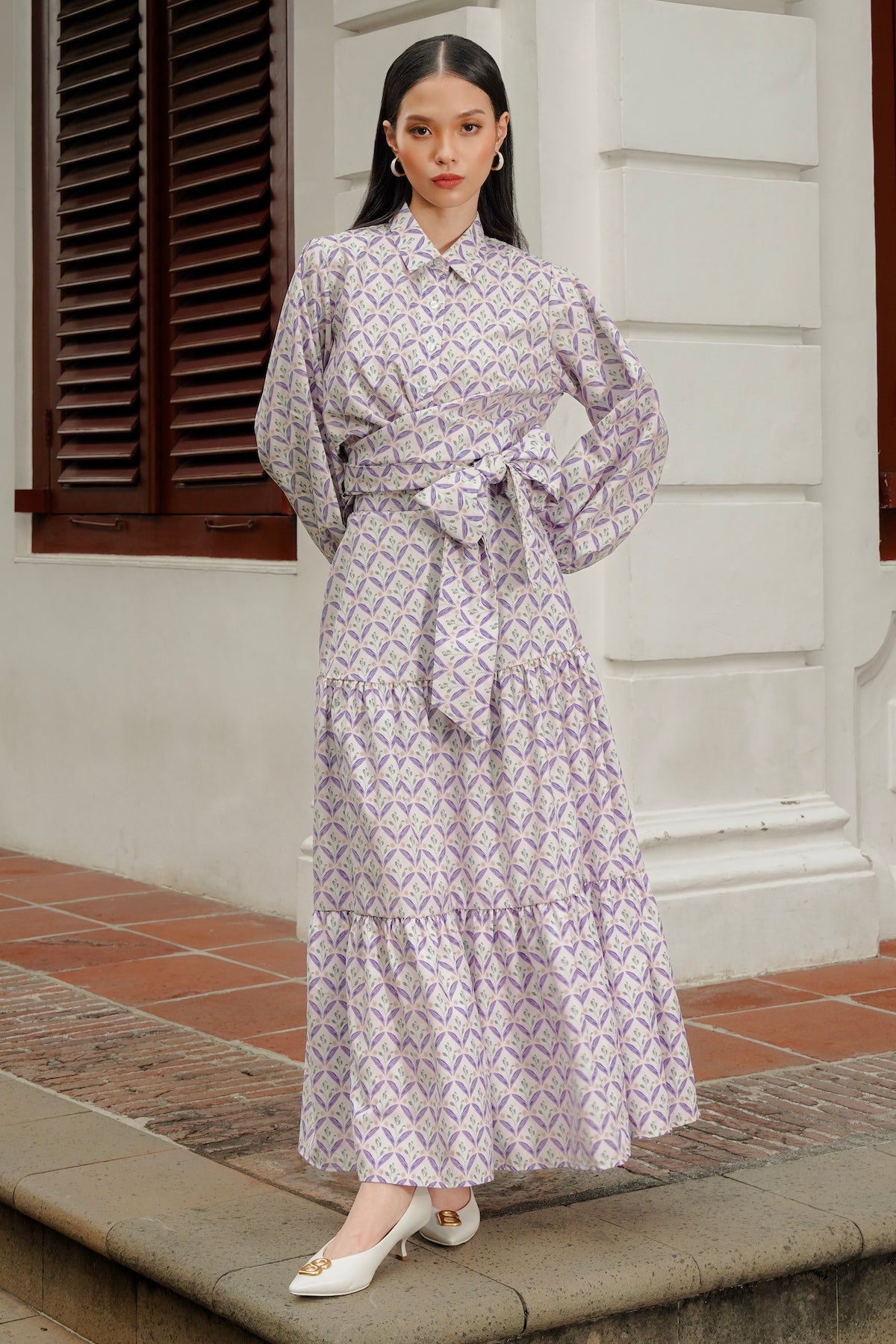 Reverie Wrap Shirt - Purple