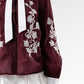 The Regal Embroidery Shirt - Burgundy