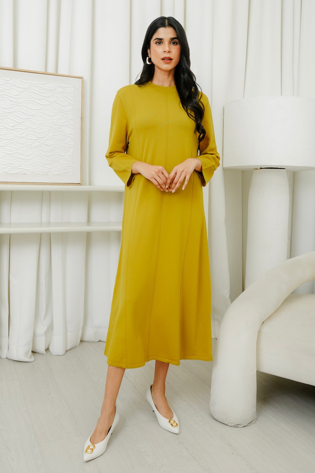 Emma Knit Dress - Mustard Emma Knit Dress - Mustard