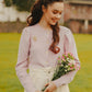 Jane Button Cardigan - Lilac
