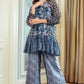 Wonderful Harmony Ruffle Tunic - Navy
