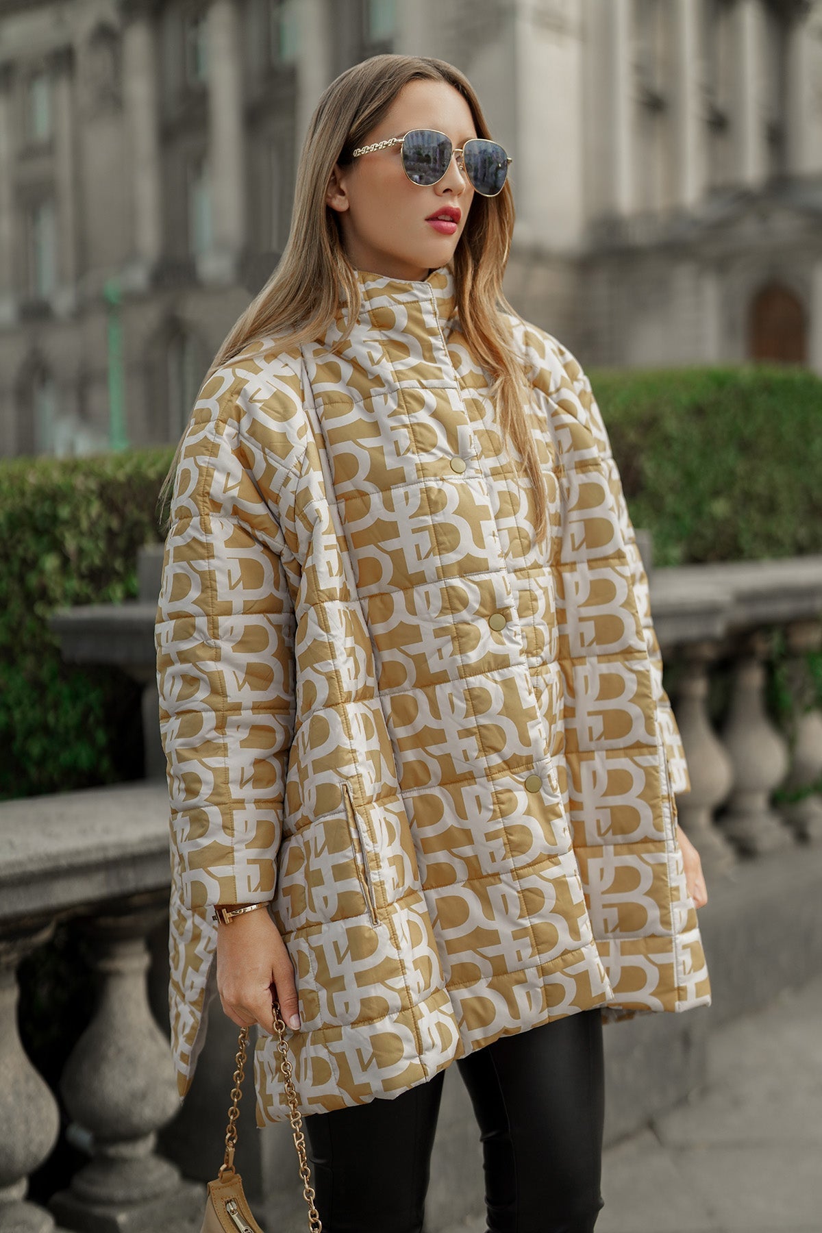 Monogam Short Padded Jacket - Yellow