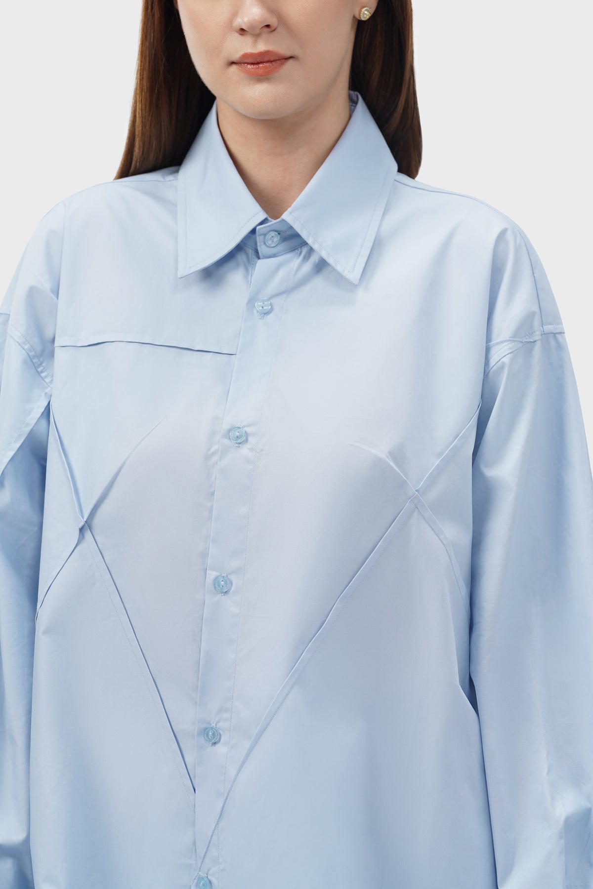 Daphne Oversize Shirt - Powder Blue