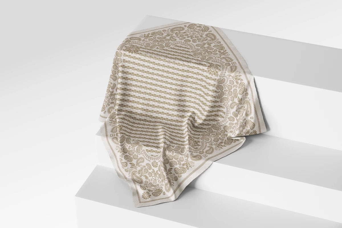 Denim Tales Scarf - Cream