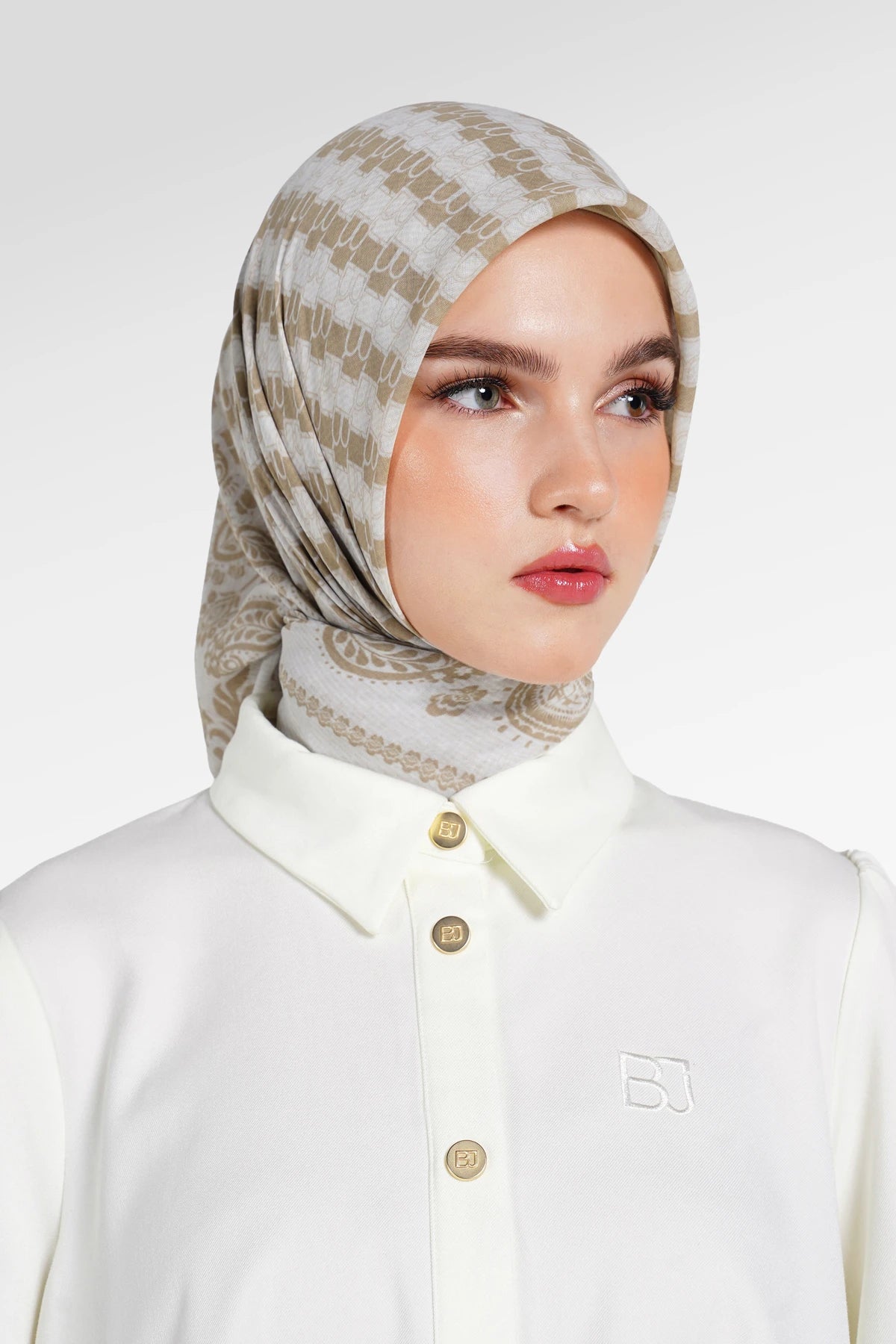 Denim Tales Scarf - Cream