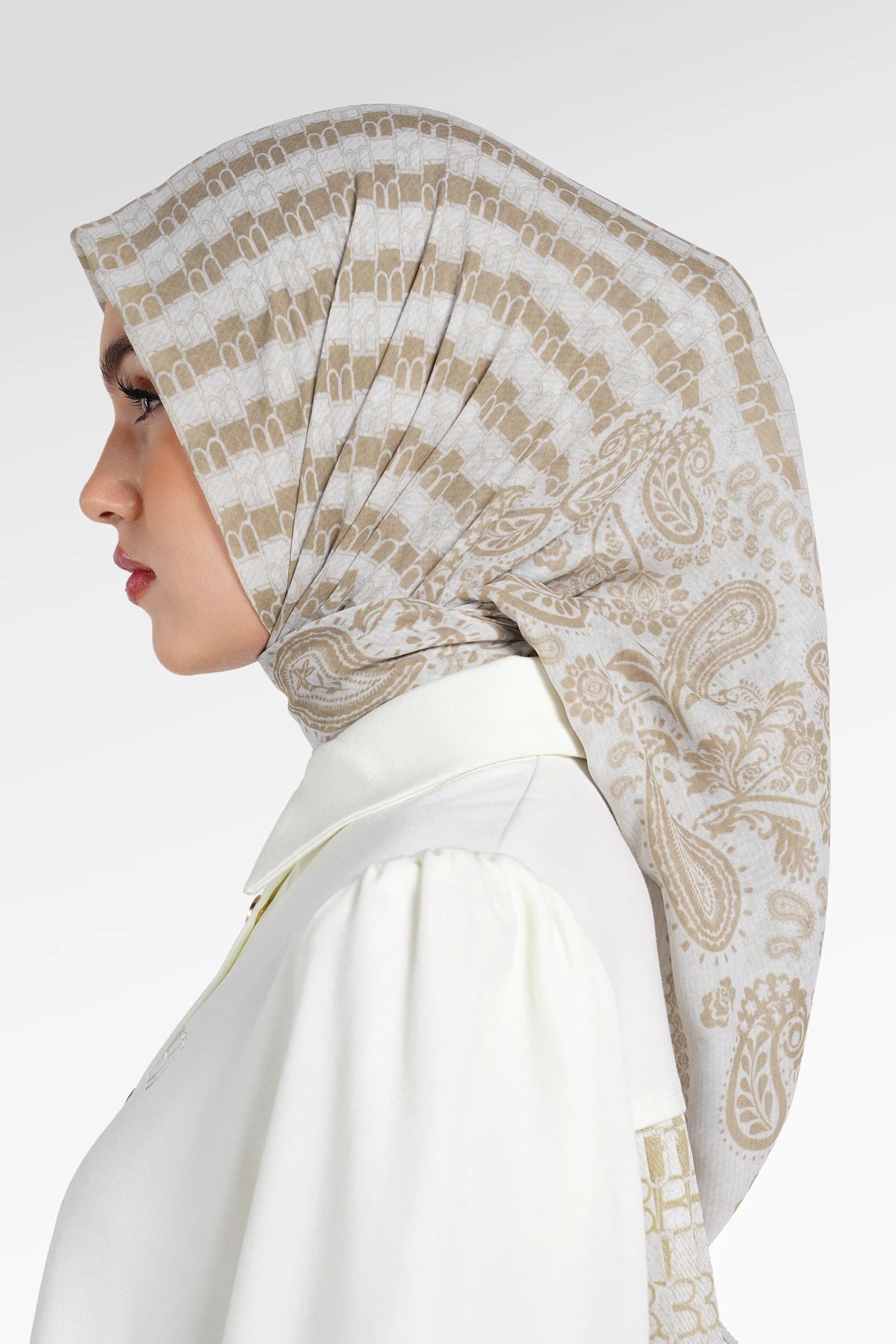 Denim Tales Scarf - Cream
