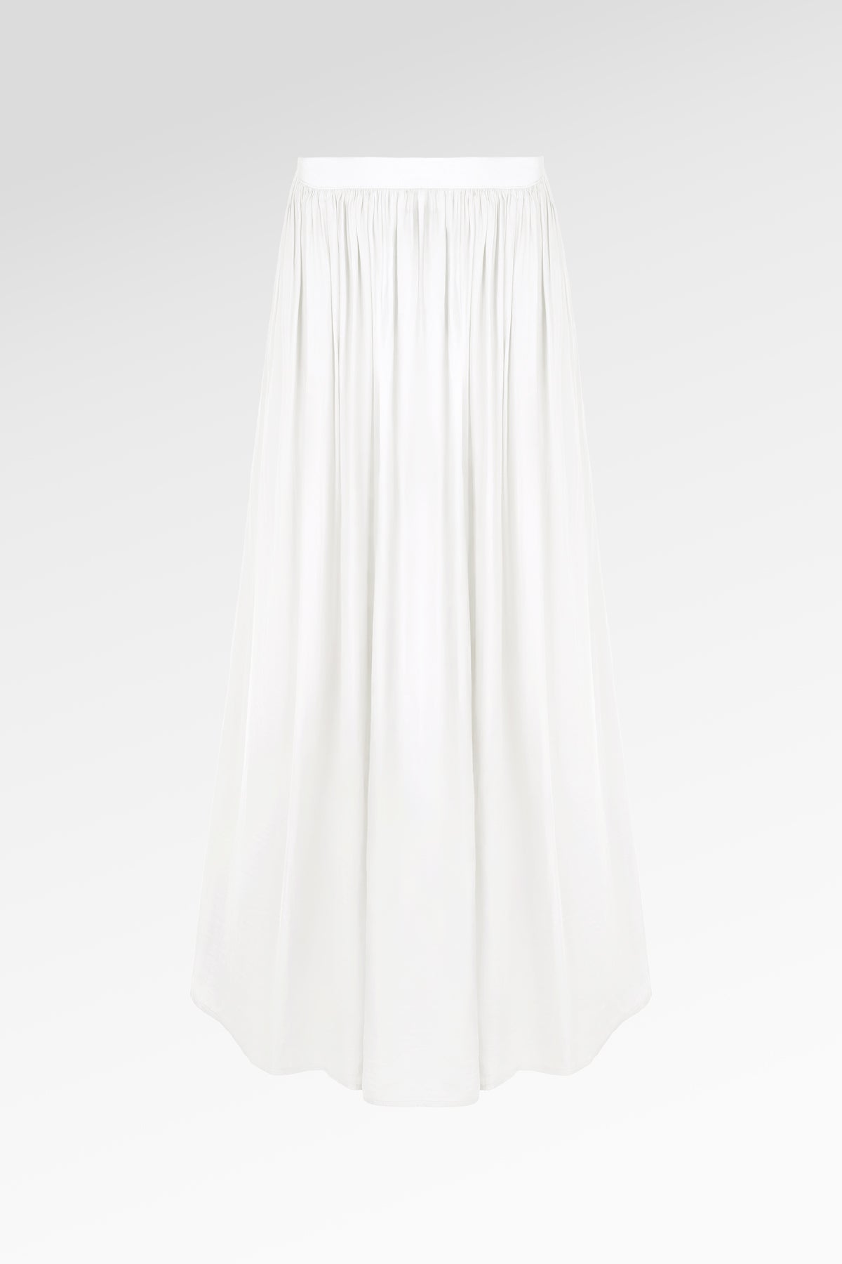 Denna Gather Skirt - White