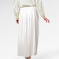 Denna Gather Skirt - White