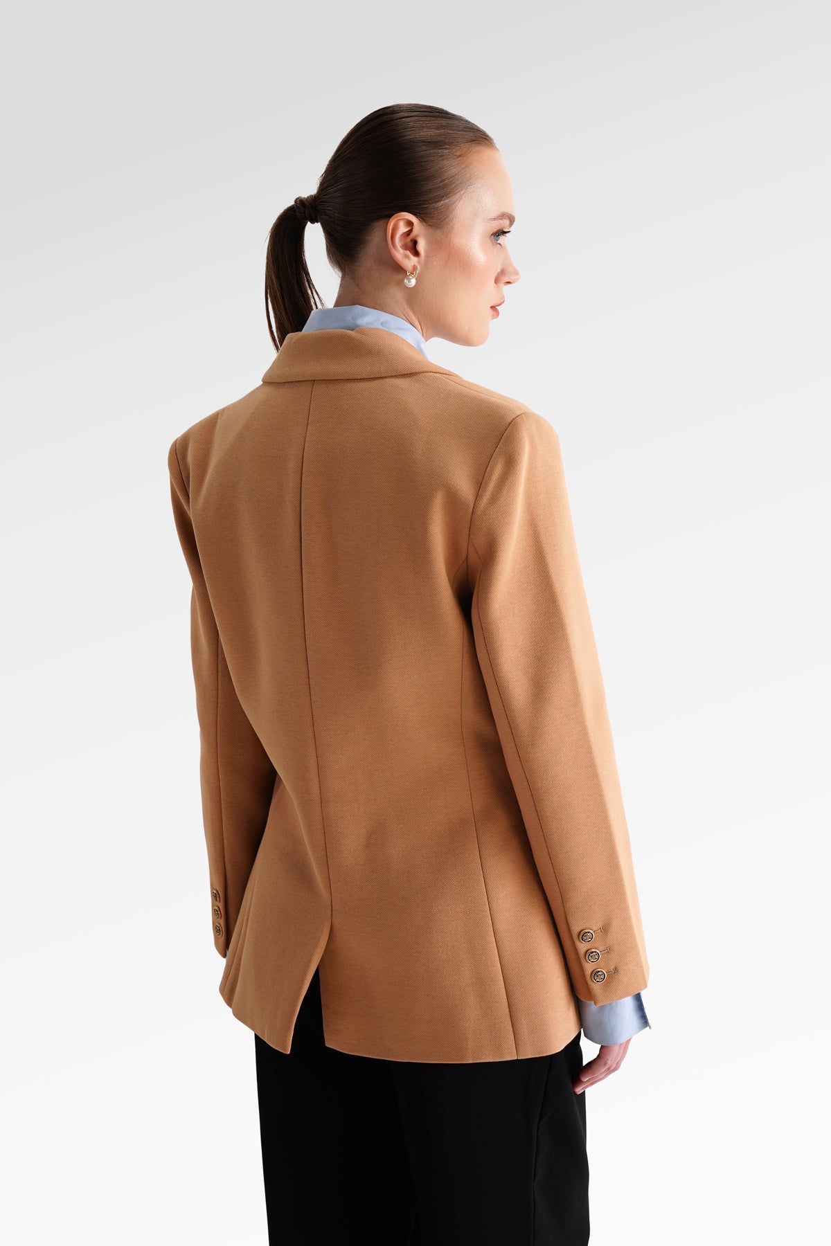 Double Brested Blazer - Brown