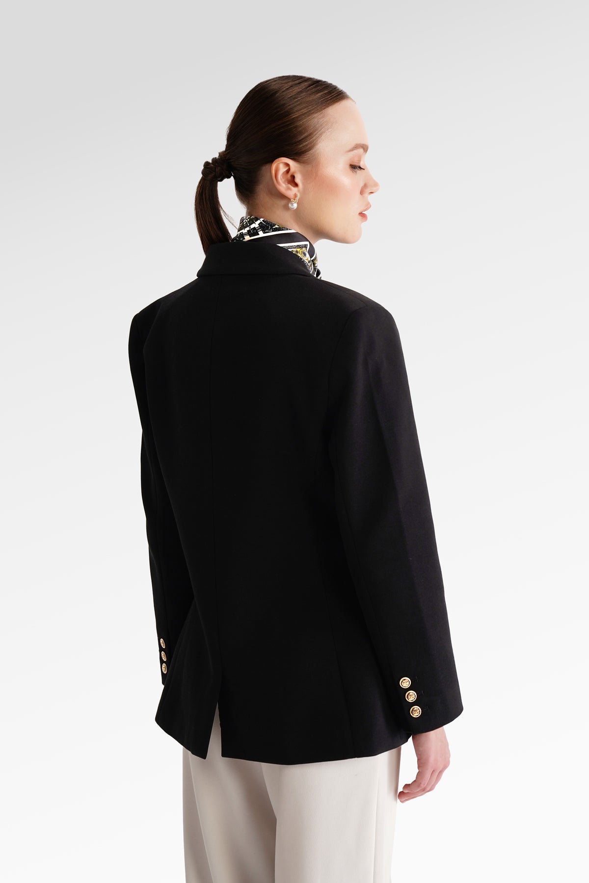 Double Brested Blazer - Black