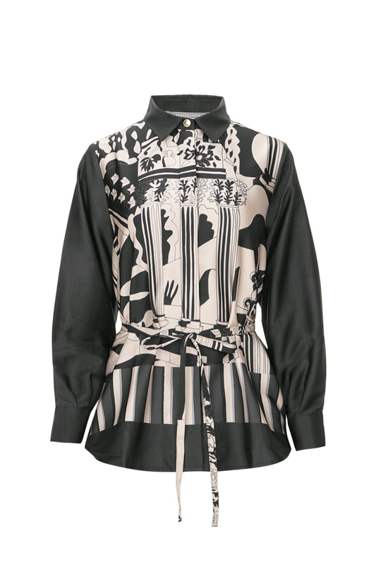 Dreamscape Dimensions Raglan Blouse - Sand