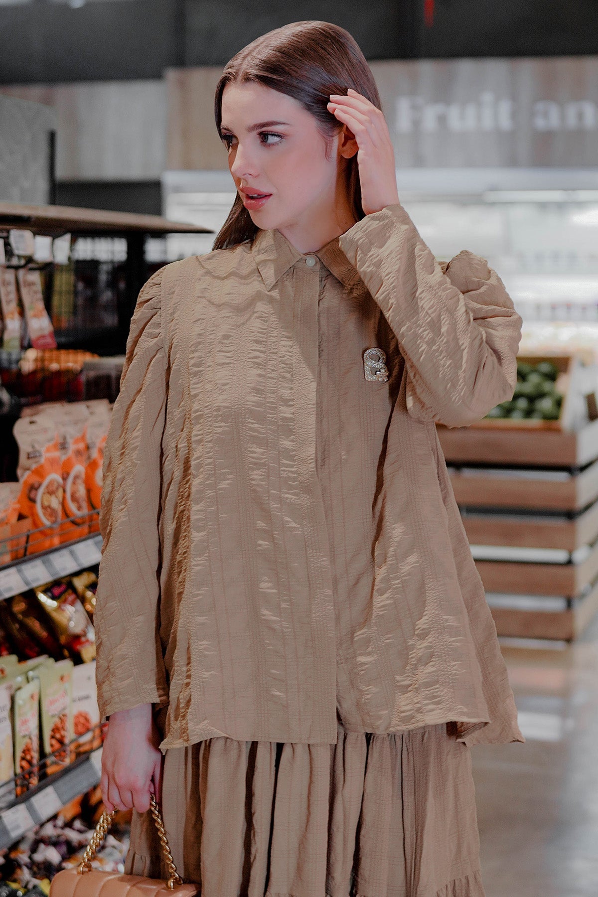 Elara Shirt - Khaki