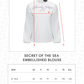 Secret Of The Sea Embellished Blouse - Jellyfish