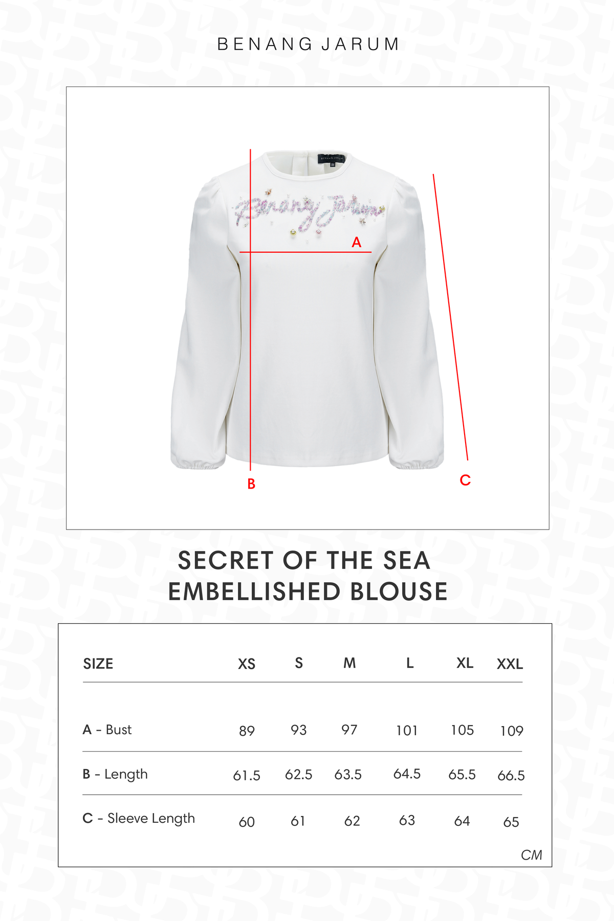 Secret Of The Sea Embellished Blouse - Jellyfish