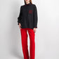 Embroidery Pocket Shirt - Black