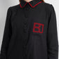 Embroidery Pocket Shirt - Black