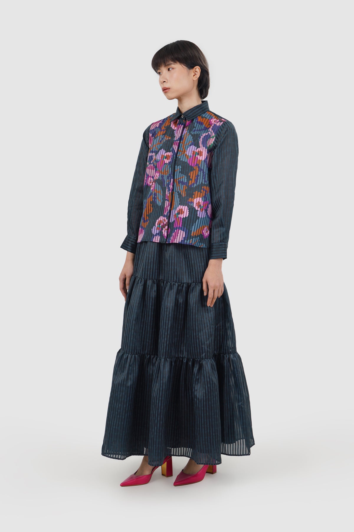 Eclora Crop Shirt - Aconitum