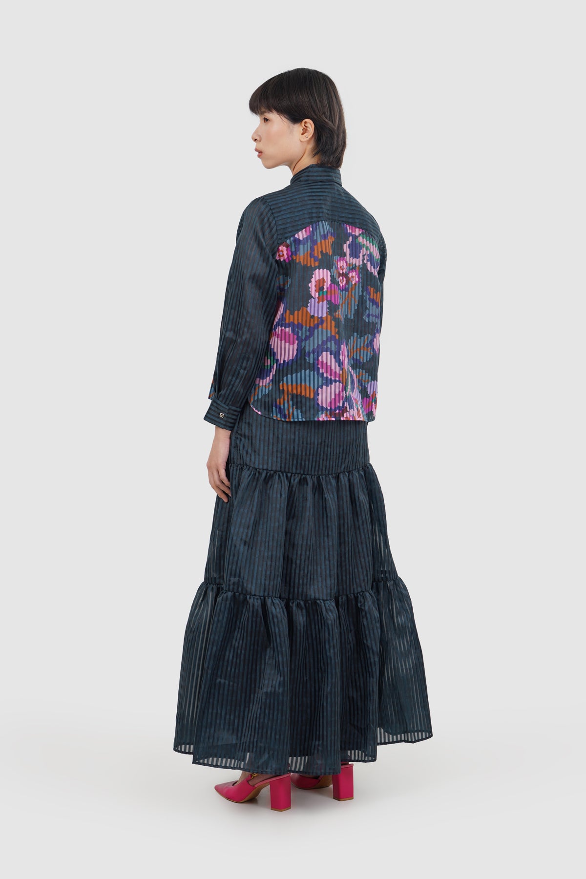 Eclora Crop Shirt - Aconitum