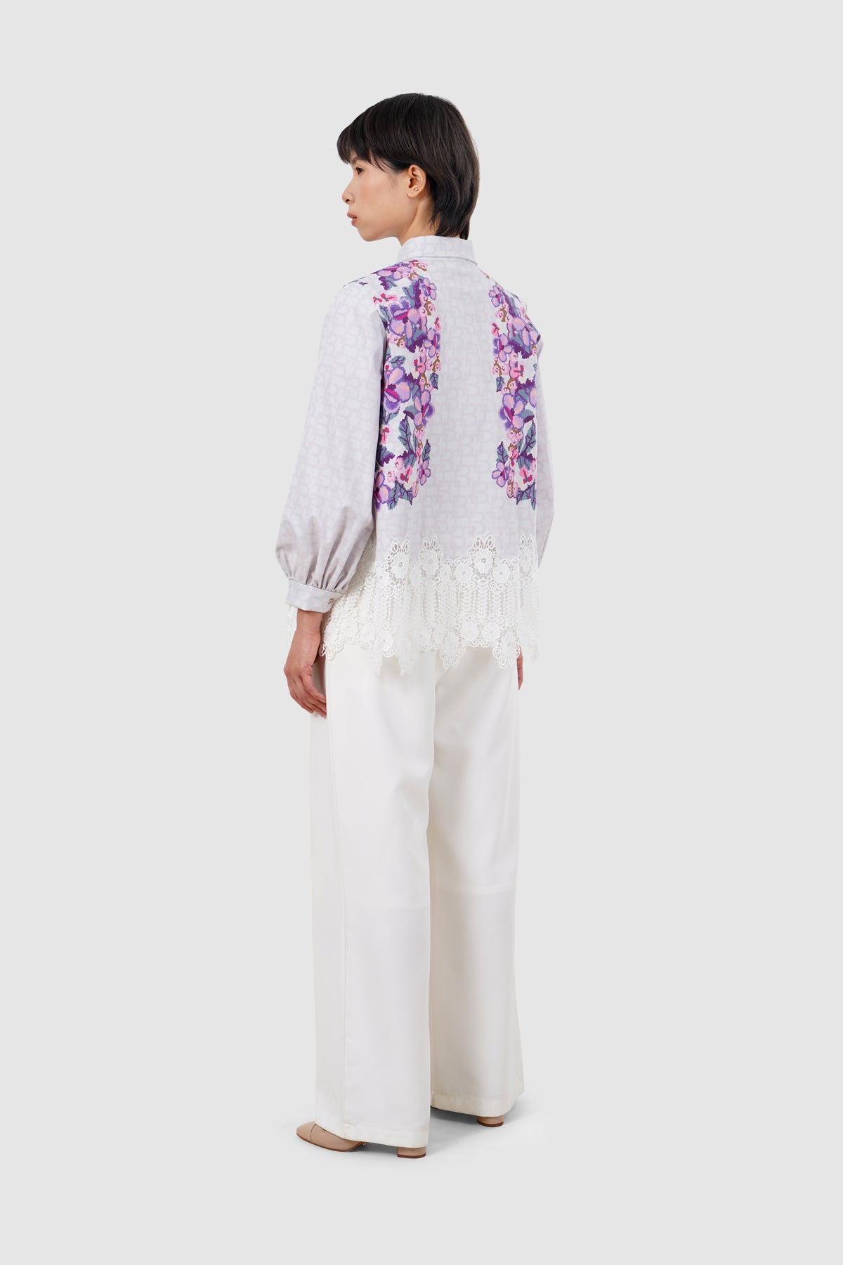 Eclora Lace Shirt - Lavender