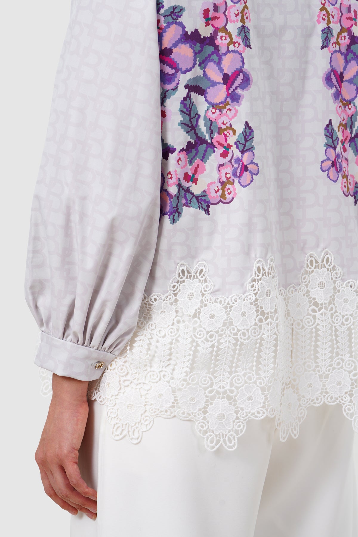 Eclora Lace Shirt - Lavender