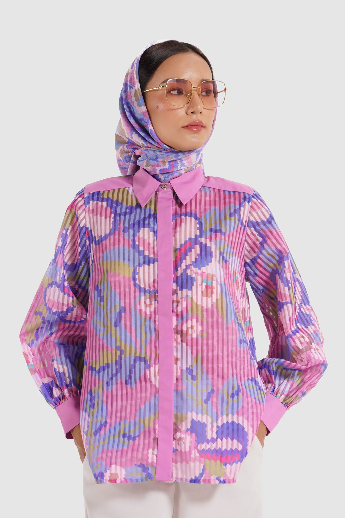 Eclora Scarf - Bougenville