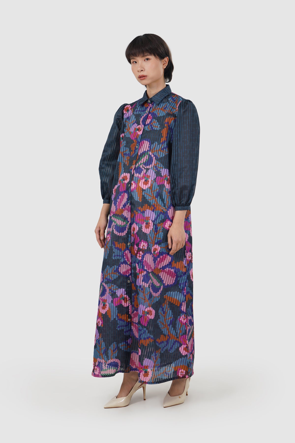 Eclora Shirt Dress - Aconitum