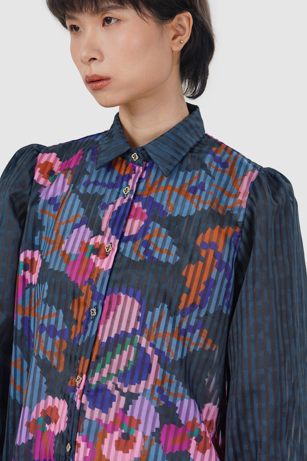 Eclora Shirt Dress - Aconitum