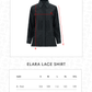 Elara Lace Shirt - Black